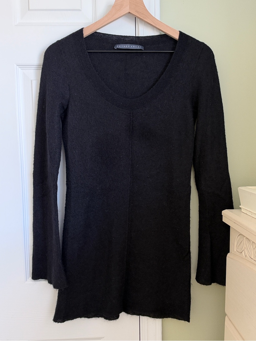 Zeynep Arcay Soft Touch Wool and Mohair Blend Tunic Pullover Size L